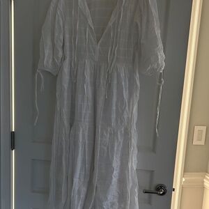 Barbour White Long Sleeve Dress